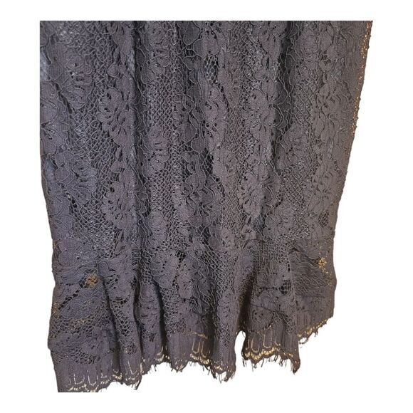 Lulu's -1210 NWT Dance With Me Black Lace Bodycon Midi Dress 3/4 Sleeves S‎ - Picture 9 of 14